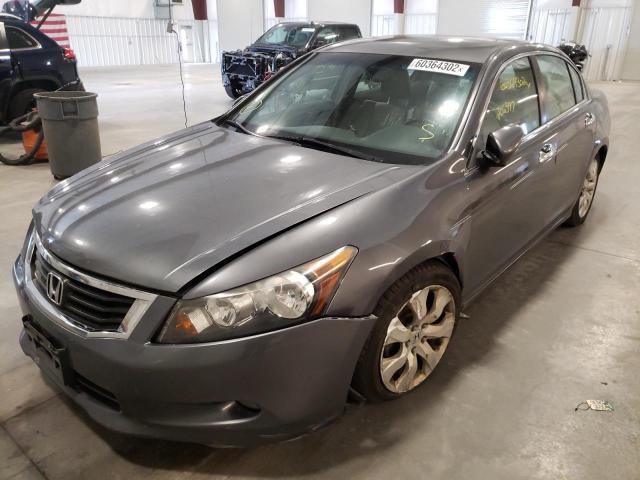 1HGCP36838A056559 - 2008 HONDA ACCORD EXL GRAY photo 2