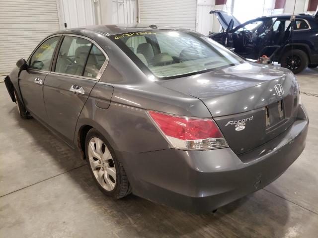 1HGCP36838A056559 - 2008 HONDA ACCORD EXL GRAY photo 3