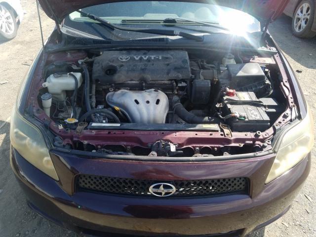 JTKDE167680229431 - 2008 TOYOTA SCION TC BURGUNDY photo 7