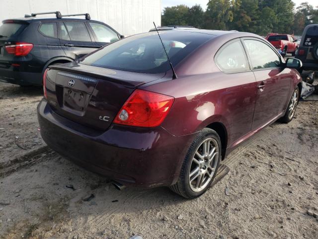 JTKDE167250026127 - 2005 TOYOTA SCION TC BURGUNDY photo 4