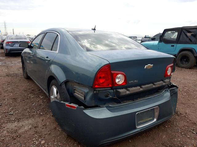 1G1ZH57BX9F168879 - 2009 CHEVROLET MALIBU 1LT 青色 照片 3