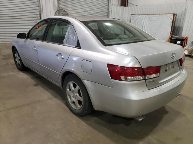 5NPEU46F96H061579 - 2006 HYUNDAI SONATA GLS SILVER photo 3