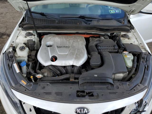 KNAGM4AD0E5064266 - 2014 KIA OPTIMA HYB WHITE photo 7