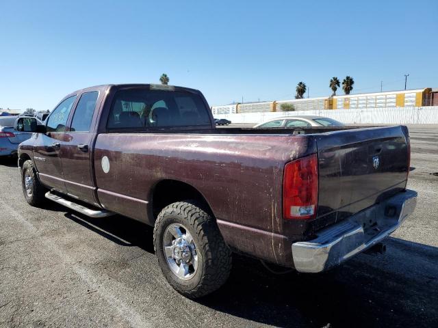 3D7KR28CX5G709911 - 2005 DODGE RAM 2500 S MAROON photo 3