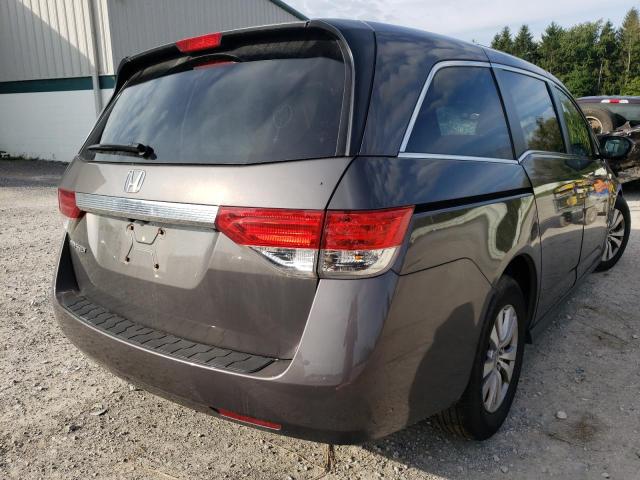 5FNRL5H62FB115424 - 2015 HONDA ODYSSEY EX GRAY photo 4