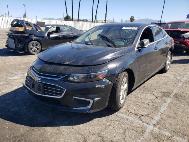 1G1ZB5ST2HF205150 - 2017 CHEVROLET MALIBU LS Schwarz Foto 2