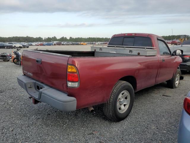 5TBJN32161S194778 - 2001 TOYOTA TUNDRA RED photo 4