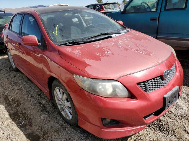 1NXBU40E09Z042069 - 2009 TOYOTA COROLLA BA RED photo 1