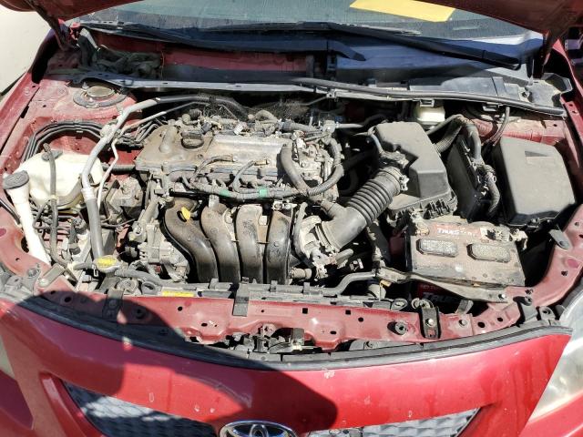 1NXBU40E09Z042069 - 2009 TOYOTA COROLLA BA RED photo 7