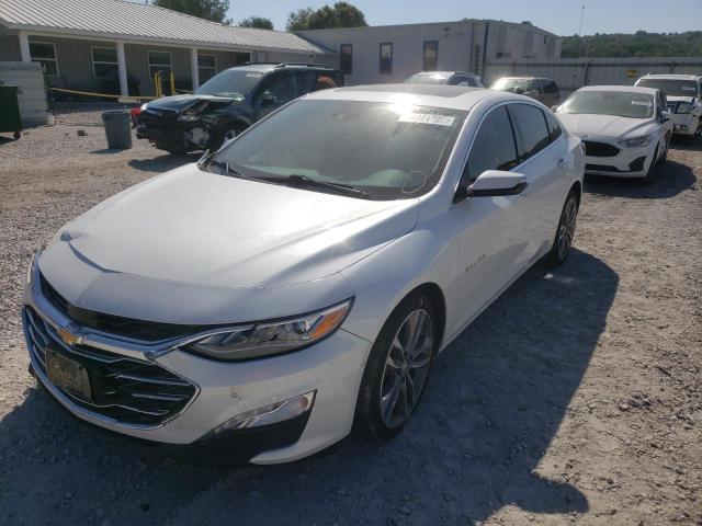 1G1ZE5SX8KF145134 - 2019 CHEVROLET MALIBU PRE WHITE photo 2