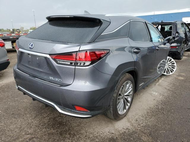 2T2JGMDA2NC077908 - 2022 LEXUS RX 450H GRAY photo 4