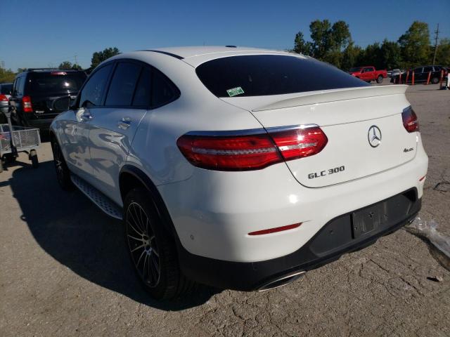 WDC0J4KB7JF334294 - 2018 MERCEDES-BENZ GLC COUPE WHITE photo 3