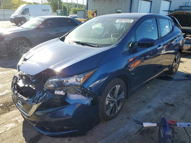 1N4BZ1CV0NC557823 - 2022 NISSAN LEAF SV PL BLUE photo 2