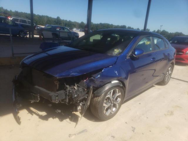 3KPF24AD7KE112740 - 2019 KIA FORTE FE BLUE photo 2