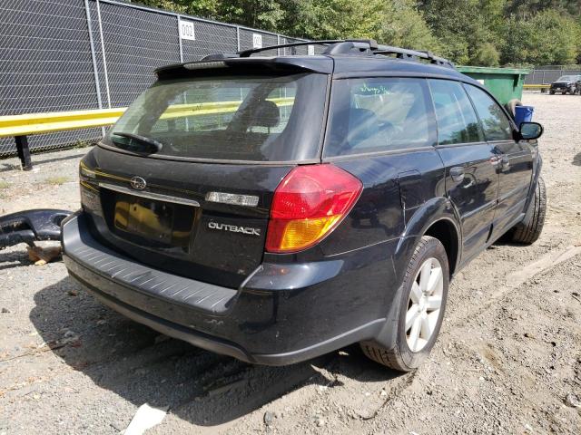 4S4BP61C777327735 - 2007 SUBARU LEGACY OUT BLACK photo 4