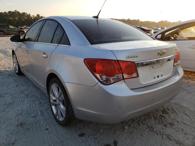 1G1PH5SC0C7232954 - 2012 CHEVROLET CRUZE LTZ SILVER photo 3