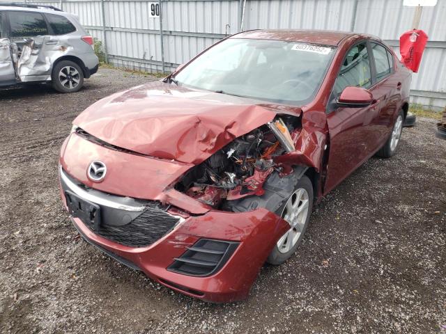 JM1BL1SFXA1107768 - 2010 MAZDA 3 I RED photo 2