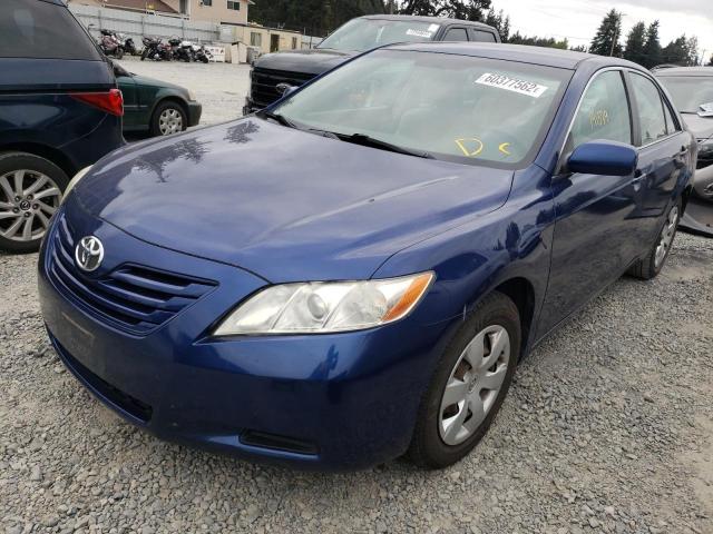 4T1BE46K87U127846 - 2007 TOYOTA CAMRY CE BLUE photo 2