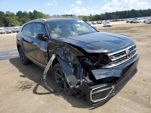 1V25E2CA8LC226313 - 2020 VOLKSWAGEN ATLAS CROS Синий фото 1