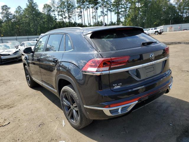 1V25E2CA8LC226313 - 2020 VOLKSWAGEN ATLAS CROS BLUE photo 3