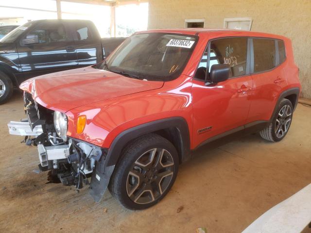 ZACNJCAB5MPM54701 - 2021 JEEP RENEGADE S RED photo 2