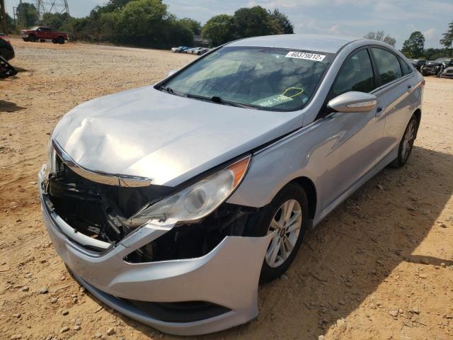 5NPEB4AC6EH931354 - 2014 HYUNDAI SONATA GLS SILVER photo 2