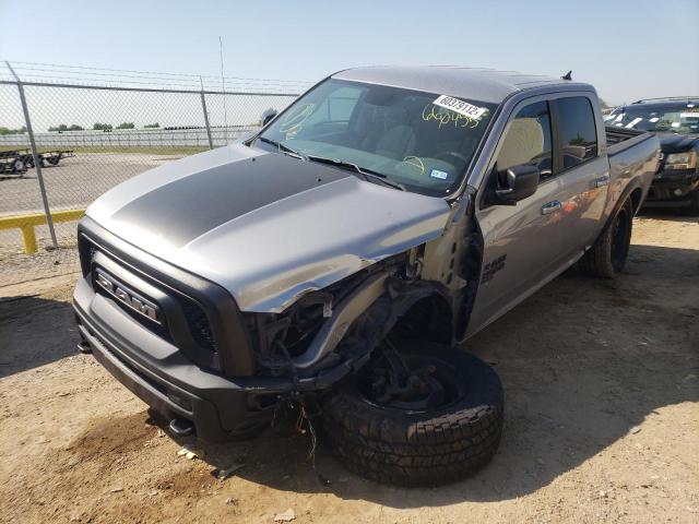 1C6RR6LT1KS660455 - 2019 RAM 1500 CLASS SILVER photo 2