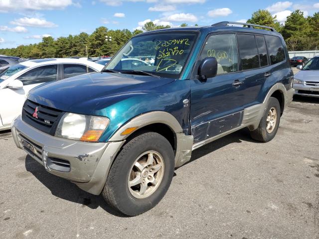 JA4MW31RX1J038470 - 2001 MITSUBISHI MONTERO GREEN photo 2