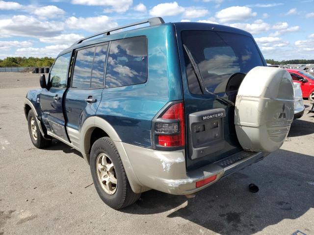 JA4MW31RX1J038470 - 2001 MITSUBISHI MONTERO GREEN photo 3