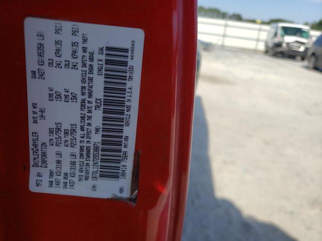 1B7GL12X72S538871 - 2002 DODGE DAKOTA BAS RED photo 10