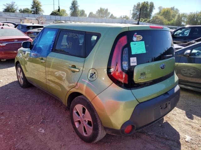 KNDJN2A22E7726801 - 2014 KIA SOUL GREEN photo 3