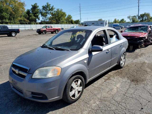 KL1TD56667B074474 - 2007 CHEVROLET AVEO BASE SILVER photo 2