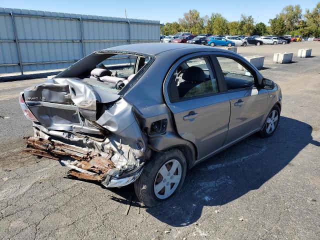 KL1TD56667B074474 - 2007 CHEVROLET AVEO BASE SILVER photo 4