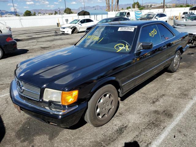 WDBCA45E7MA572493 - 1991 MERCEDES-BENZ 560 SEC BLACK photo 2