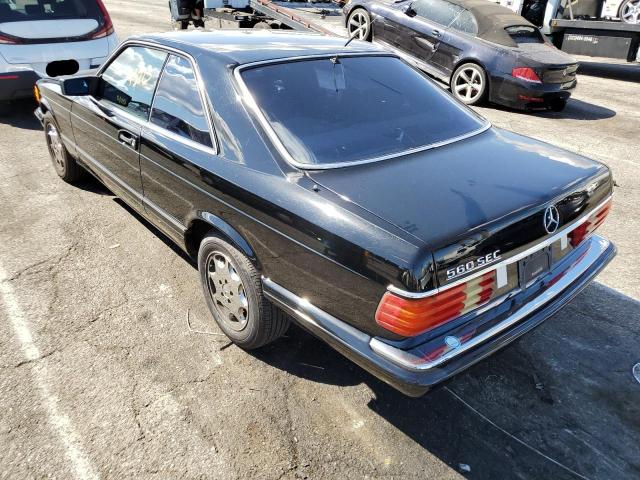 WDBCA45E7MA572493 - 1991 MERCEDES-BENZ 560 SEC BLACK photo 3