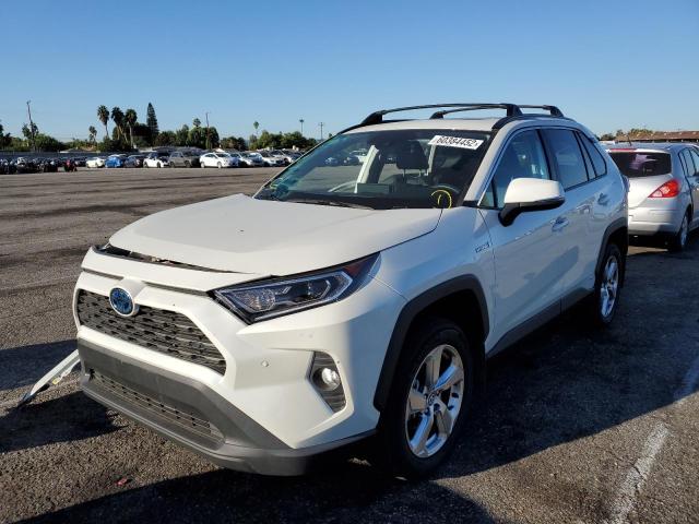 4T3B6RFV7MU021637 - 2021 TOYOTA RAV4 XLE P WHITE photo 2