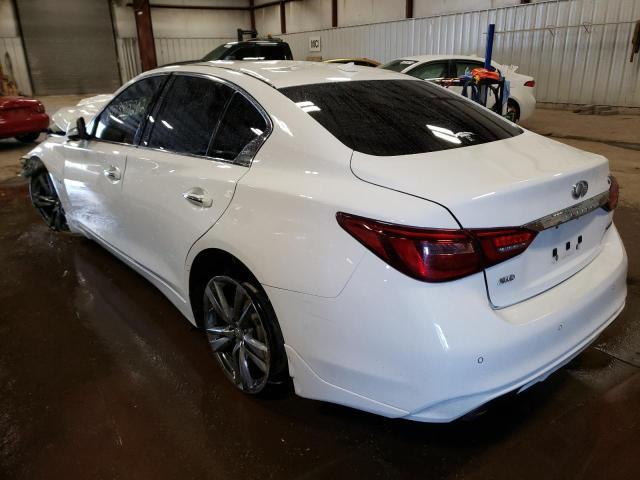 JN1EV7AR2KM591105 - 2019 INFINITI Q50 LUXE WHITE photo 3