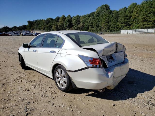 1HGCP36829A048583 - 2009 HONDA ACCORD EXL WHITE photo 3