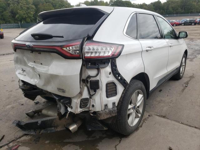 2FMPK4J97HBC39953 - 2017 FORD EDGE SEL WHITE photo 4