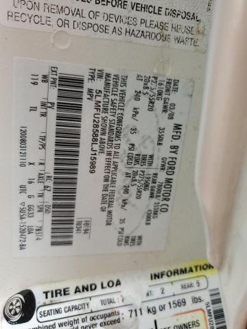 5LMFU28588LJ15989 - 2008 LINCOLN NAVIGATOR თეთრი ფოტო 10