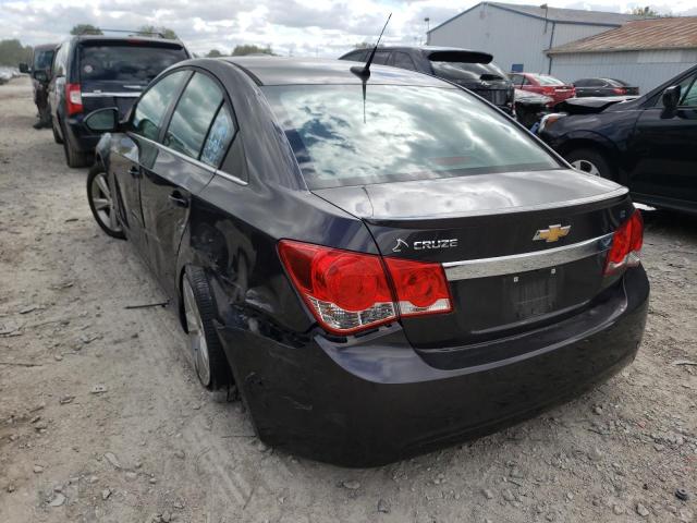 1G1PE5SB4D7312596 - 2013 CHEVROLET CRUZE BLACK photo 3