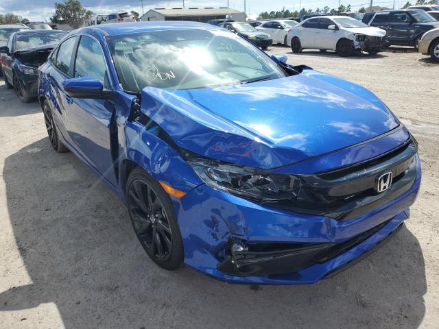 2HGFC2F8XLH596200 - 2020 HONDA CIVIC SPOR 蓝色 照片 1