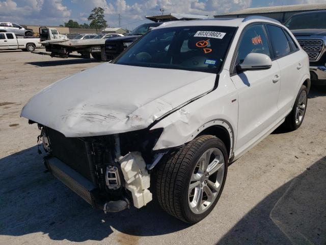 WA1BCCFSXJR013193 - 2018 AUDI Q3 PREMIUM WHITE photo 2