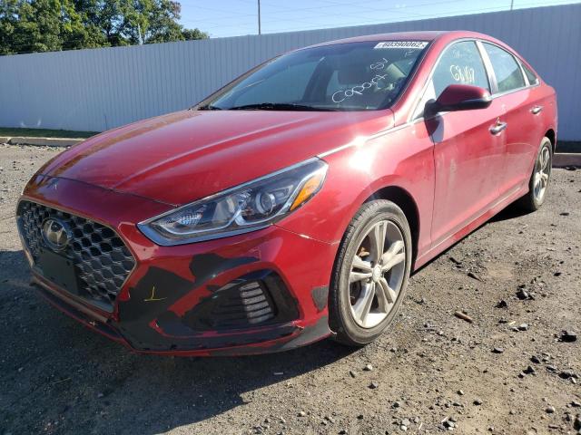 5NPE34AF2KH783996 - 2019 HYUNDAI SONATA LIM RED photo 2