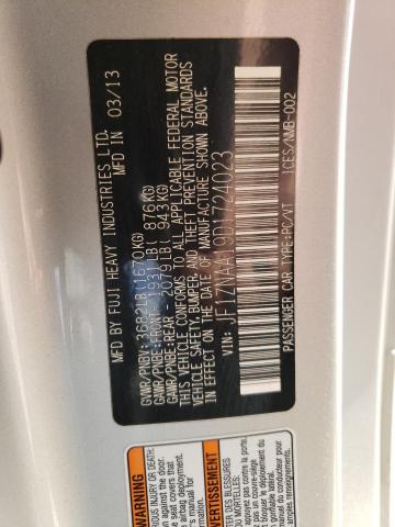 JF1ZNAA19D1724023 - 2013 TOYOTA SCION FR-S SILVER photo 10