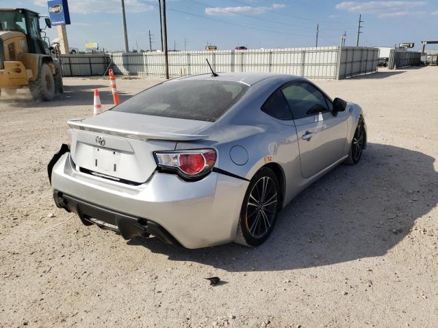 JF1ZNAA19D1724023 - 2013 TOYOTA SCION FR-S SILVER photo 4