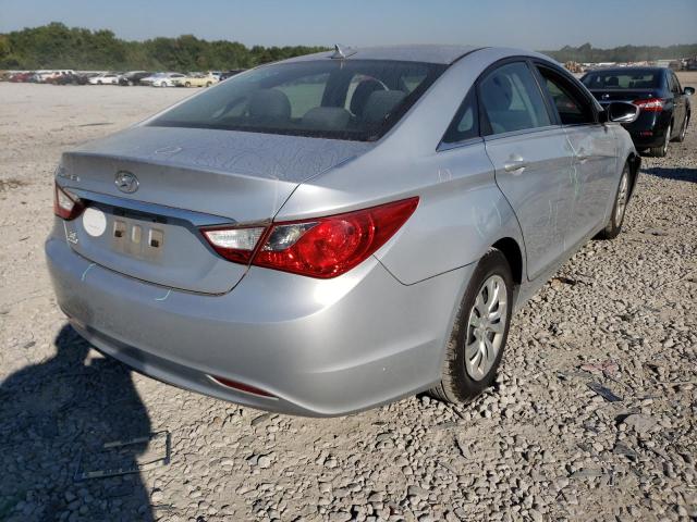 5NPEB4ACXCH369956 - 2012 HYUNDAI SONATA GLS SILVER photo 4