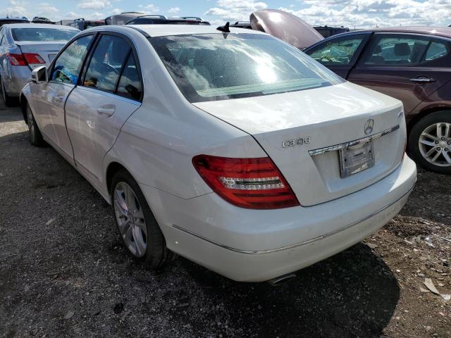 WDDGF8BBXCA694999 - 2012 MERCEDES-BENZ C 300 4MAT WHITE photo 3