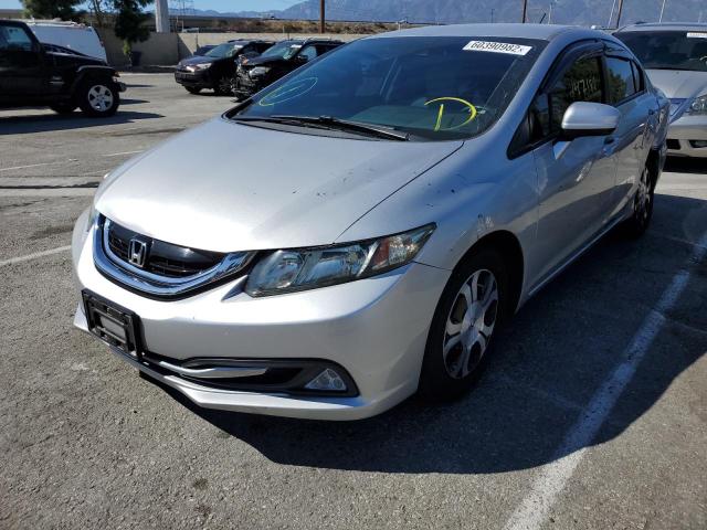 19XFB4F2XEE201343 - 2014 HONDA CIVIC HYBR SILVER photo 2