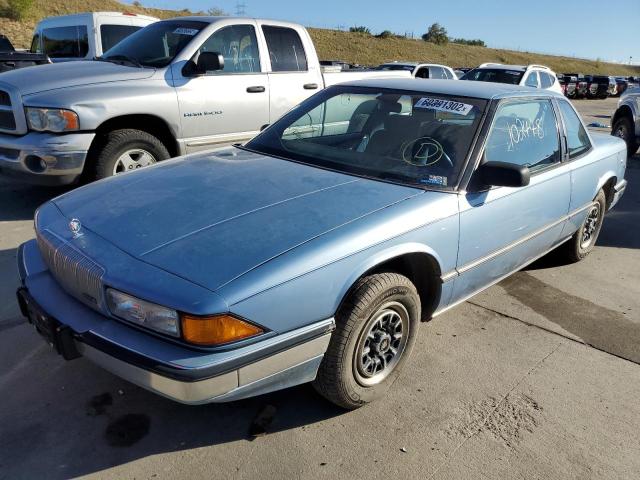 2G4WB14T9L1431097 - 1990 BUICK REGAL CUST BLUE photo 2